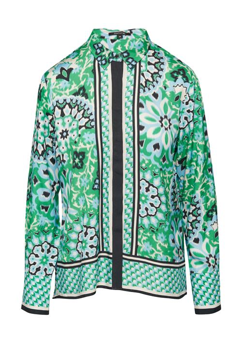 COMMA Bluse  lyseblå / lysegul / jade / sort