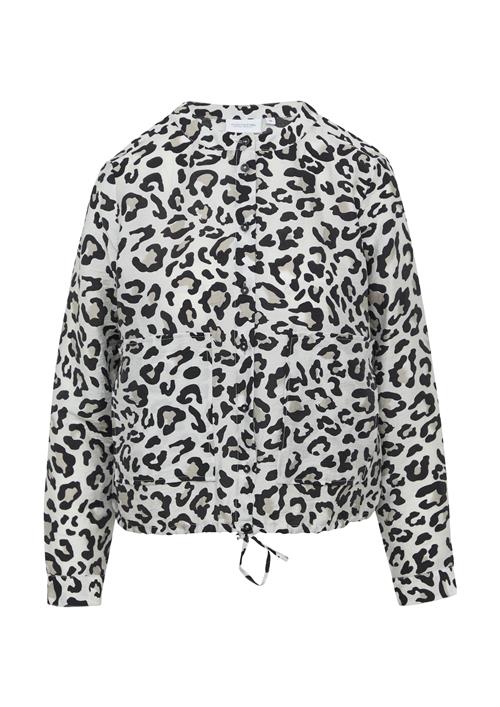 comma casual identity Bluse  stone / lysegrå / sort