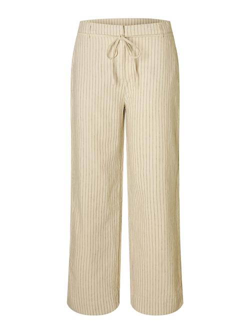 SELECTED FEMME Bukser 'SLFJohanne'  ecru / grå