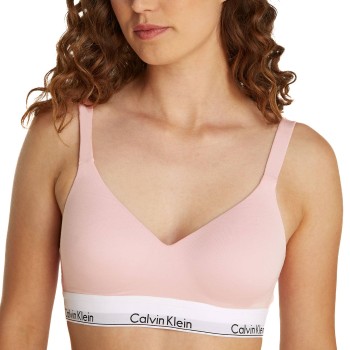 Calvin Klein Bh Icon Cotton Modal Lift Bralette Rosa Large Dame