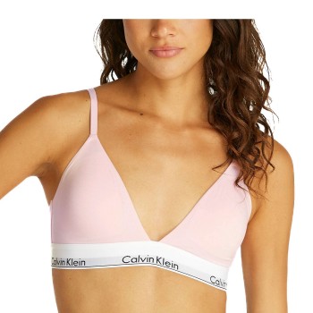 Calvin Klein Bh Icon Cotton Modal Triangle Bra Rosa X-Large Dame