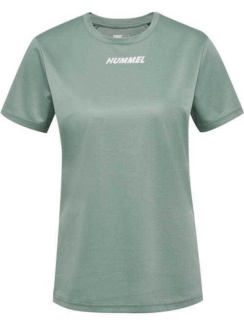 Hummel Funktionsbluse  pastelgrøn / hvid