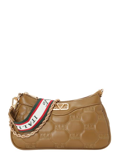 19V69 ITALIA Skuldertaske 'Noemie'  umbra / guld