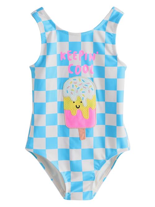 Next Badedragt  azur / gul / lys pink / hvid
