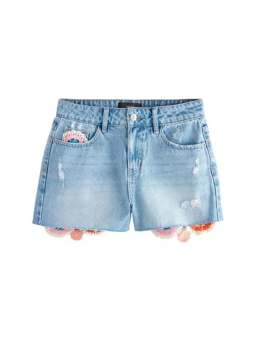 Se Next Jeans  blå / blue denim / pink / rød / hvid ved About You