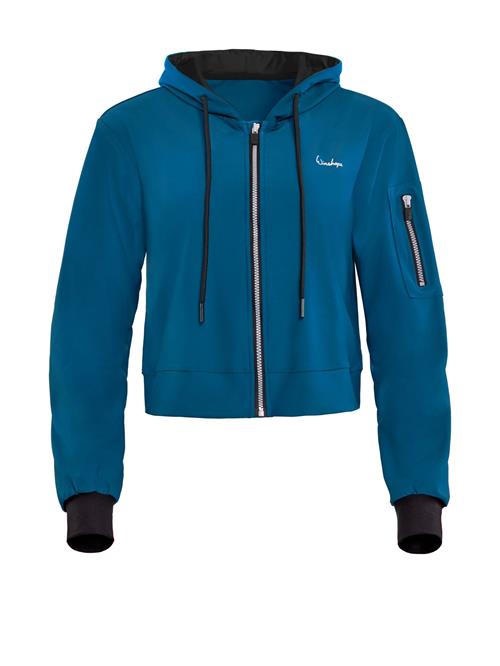 Winshape Sweatjakke 'J009C'  petroleum / hvid