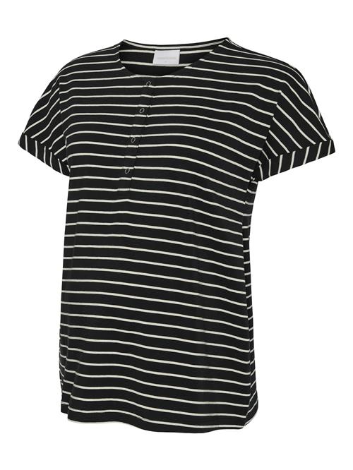 MAMALICIOUS Shirts 'MLAMIA LIA'  sort / hvid