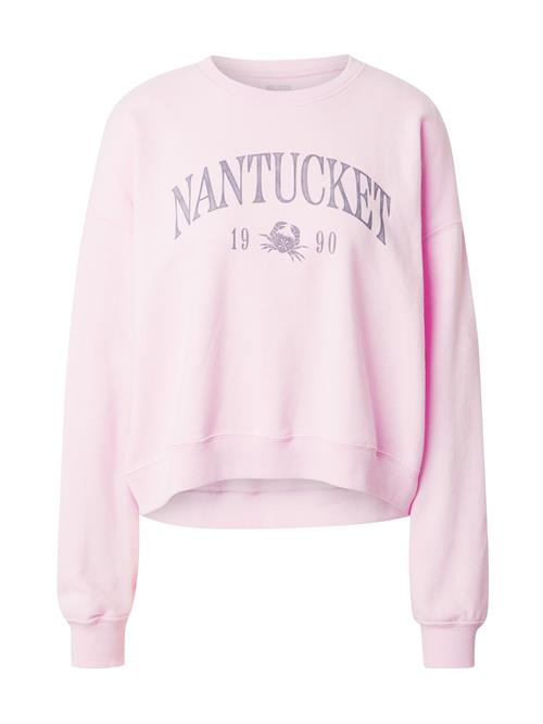 HOLLISTER Sweatshirt 'NOSTALGIA'  mørkegrå / lyserød