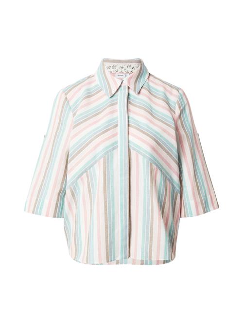 NÜMPH Bluse 'NUVIBEKA'  lyseblå / lysegrøn / rosé / hvid