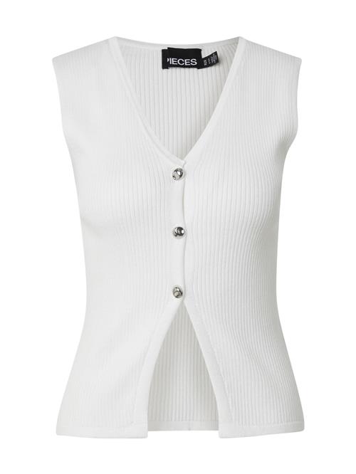 PIECES Vest 'PCAVA'  hvid