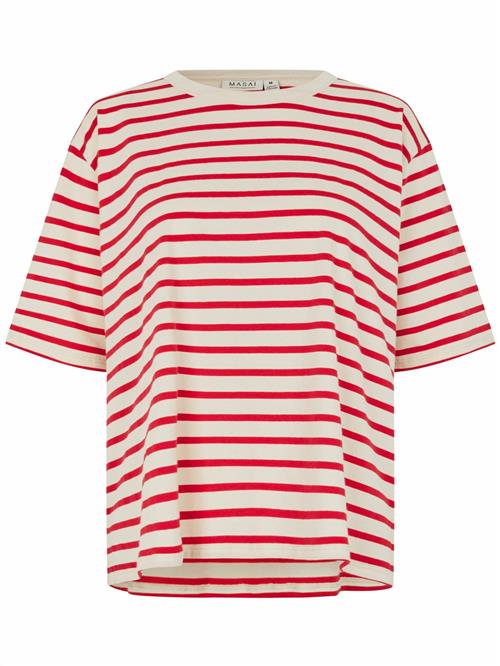Se Masai Shirts 'MaDoreann'  beige / rød ved About You