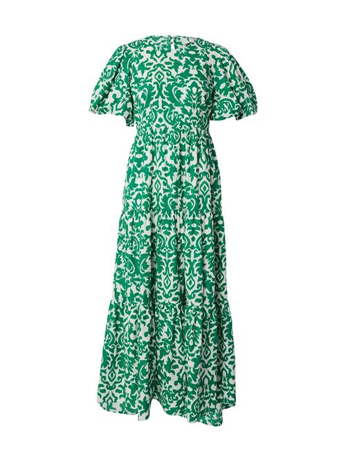 YAS Sommerkjole 'YASGREENA'  lime / hvid