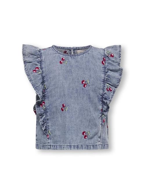 ONLY GIRLS Overdel 'KMGDandy'  blue denim / lysegrøn / rød / hvid