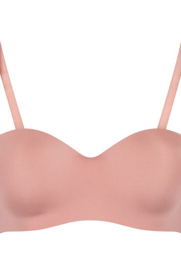 Hunkemöller Formstøbt stropløs bøjle-bh med pushup Smooth pink