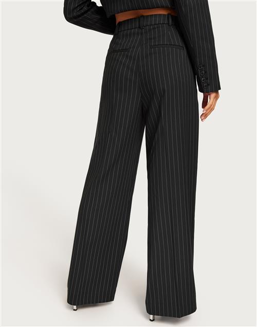 Vero Moda - Sort - Vmlyla Hr Straight Pinstripe Pant