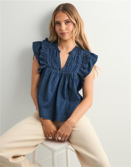 Neo Noir - Blå - Jayla Denim Top