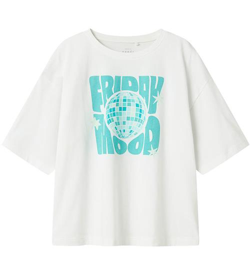 Name It T-shirt - NkfVeen - Bright White/Disco