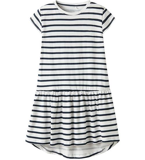 Name It Kjole - Striped - NkfVigga - Bright White/Stripe