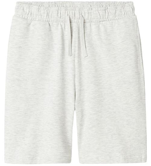 Se LMTD Shorts - NlmHosk - Light Grey Melange ved KidsWorld