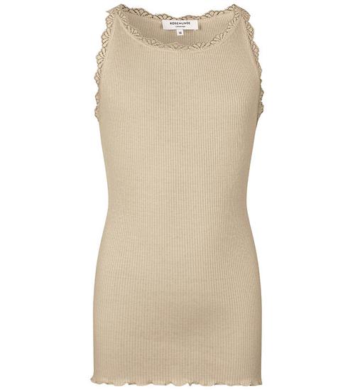 Rosemunde Top - Lang - Beathe - Rib - Silver Lining m. Blonder