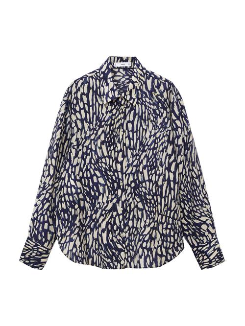 MANGO Bluse 'CAMILA'  kit / indigo / natblå