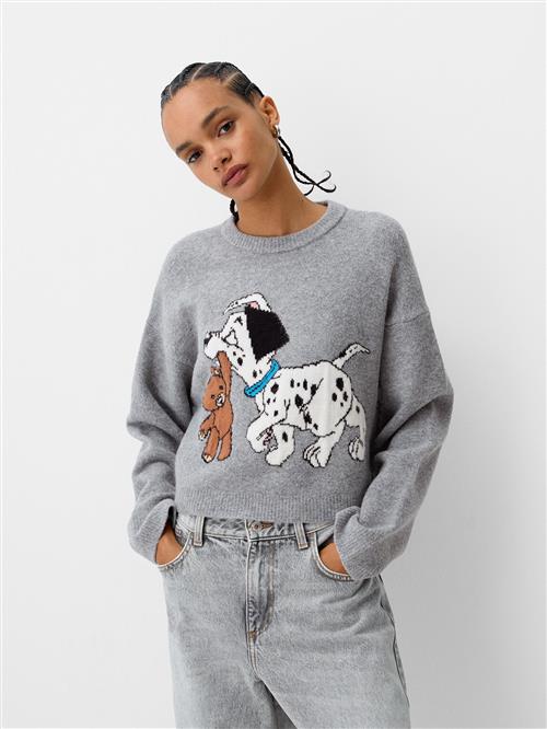Bershka Pullover  grå / sort / hvid