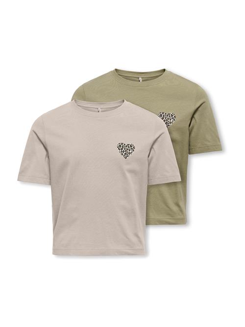 ONLY GIRLS Bluser & t-shirts 'KOGRex'  stone / oliven