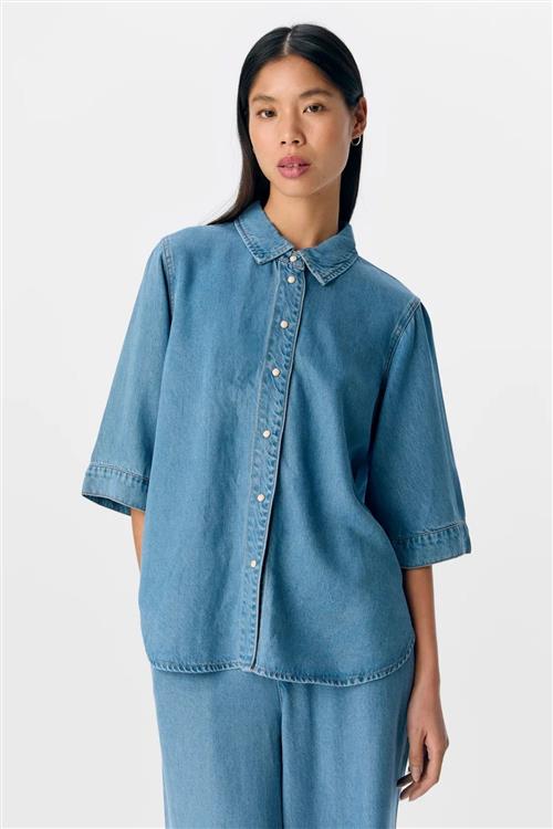 Frame Denim Top - Lyseblå Denim - S - Object