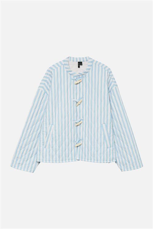 Siri Quiltet Jakke - Chambray Blå - L - Vero Moda