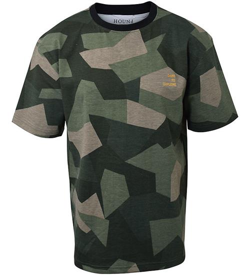 Hound T-shirt - Grøn m. print