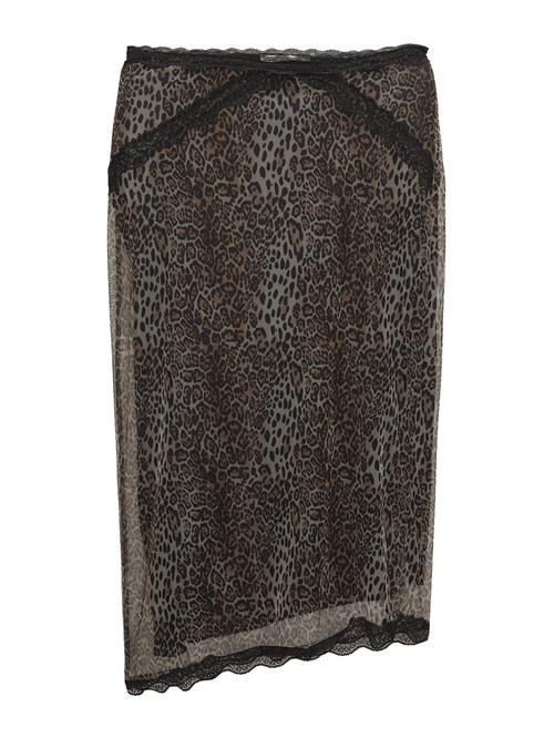 Se Pull&Bear Nederdel  brun / basalgrå / sort ved About You