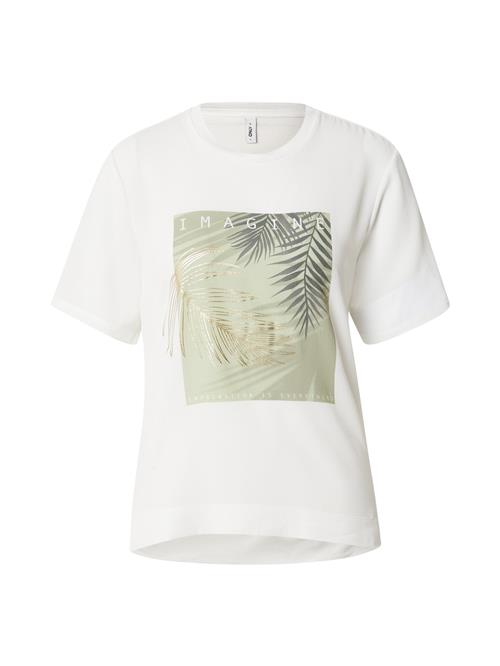 ONLY Shirts 'ONLNEWFLORA'  guld / gran / lysegrøn / hvid
