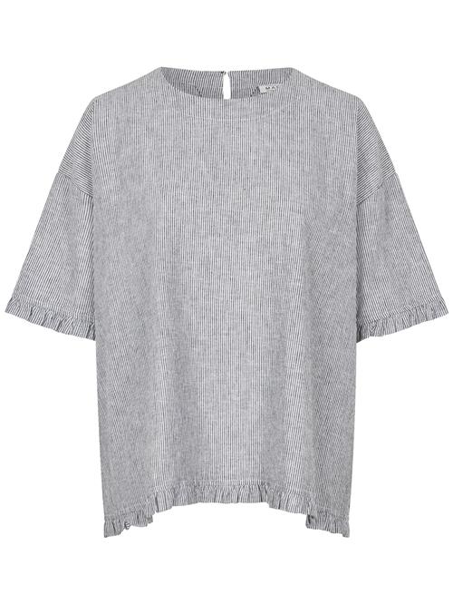Masai Bluse 'Dreuma'  grå / hvid