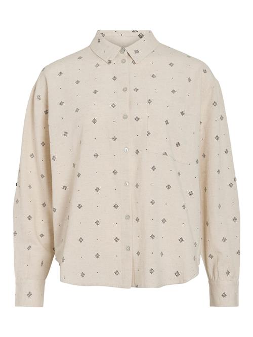 VILA Bluse  sand / sort