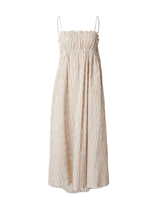OBJECT Sommerkjole 'OBJFine'  beige / hvid