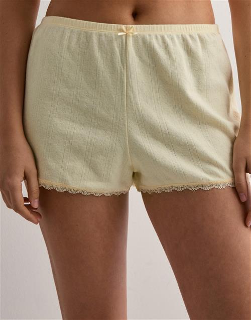 Hunkemöller - Gul - Short Pointelle Lace