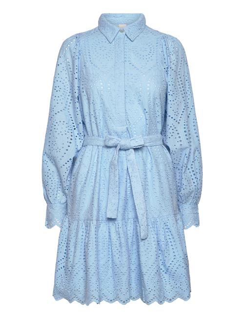 Yasholi Ls Belt Dress S. YAS Blue