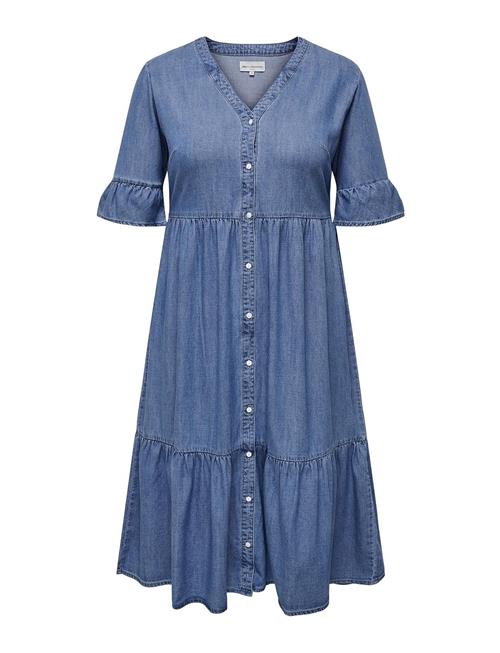 Carareena Ss Dnm Dress Qyt ONLY Carmakoma Blue