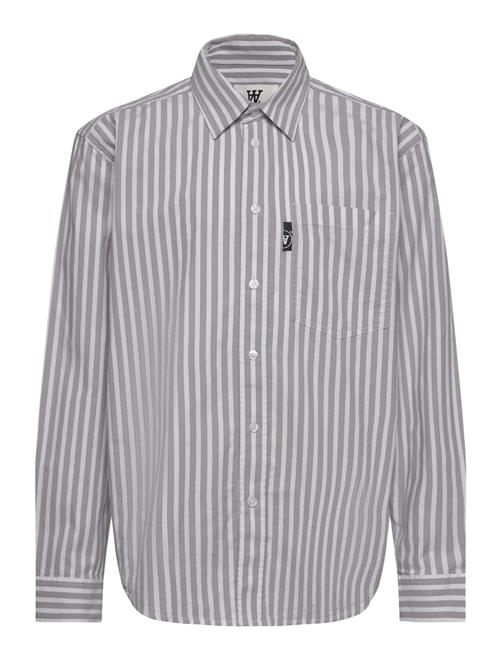 Oli Junior Striped Shirt Gots DOUBLE A BY W.W. Grey
