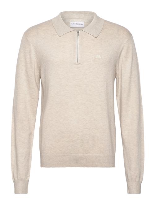 Se Ecovero L/S Zip Polo Lindbergh Cream ved Booztlet