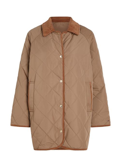 Md Lw Quilted Reversible Coat Tommy Hilfiger Brown