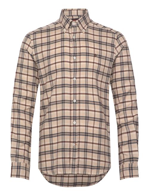 Soft Check Flannel-Slim Fit Morris Beige