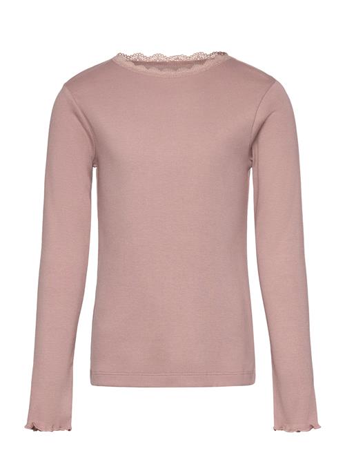 T-Shirt Ls Rib Huttelihut Pink