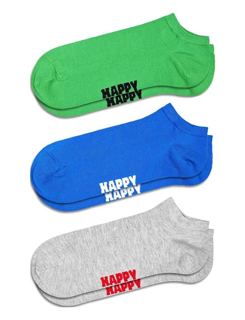 3-Pack Solid Low Socks Happy Socks Grey