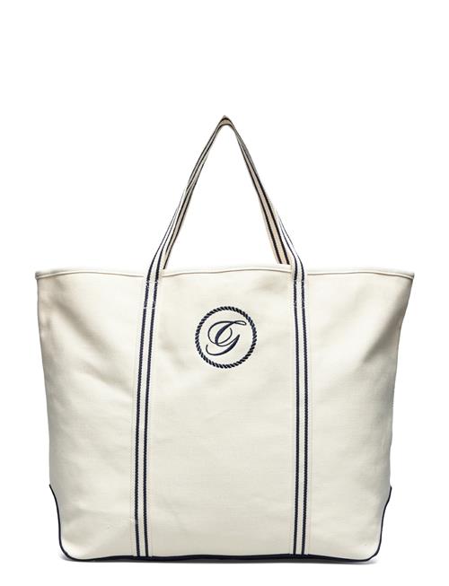 Canvas Beach Tote Bag GANT Beige