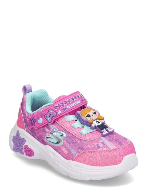 Girls Snuggle Sneaks Skech Squad Skechers Pink