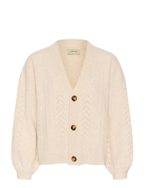 Crholiday Knit Cardigan Cream Cream