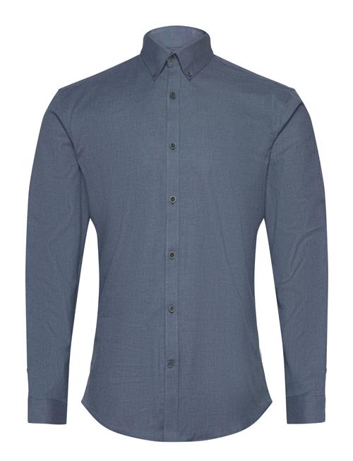 Mouliné Stretch Shirt L/S Lindbergh Blue