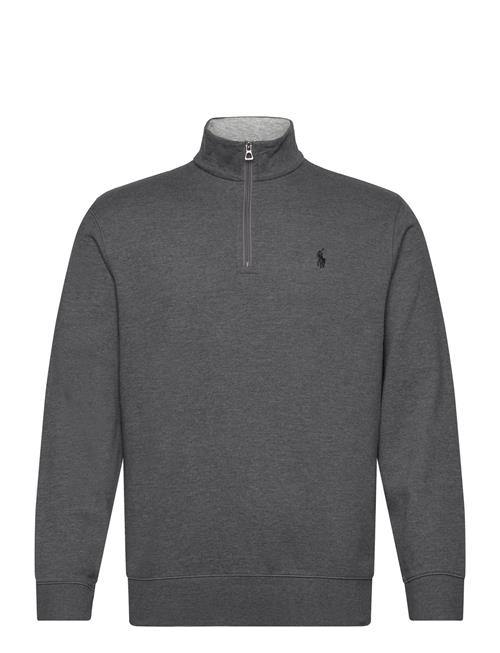 Luxury Jersey Quarter-Zip Pullover Polo Ralph Lauren Grey