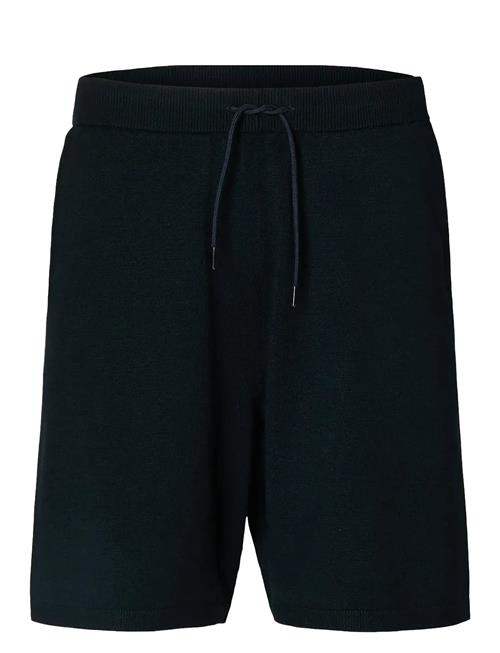Slhteller Knit Shorts Selected Navy